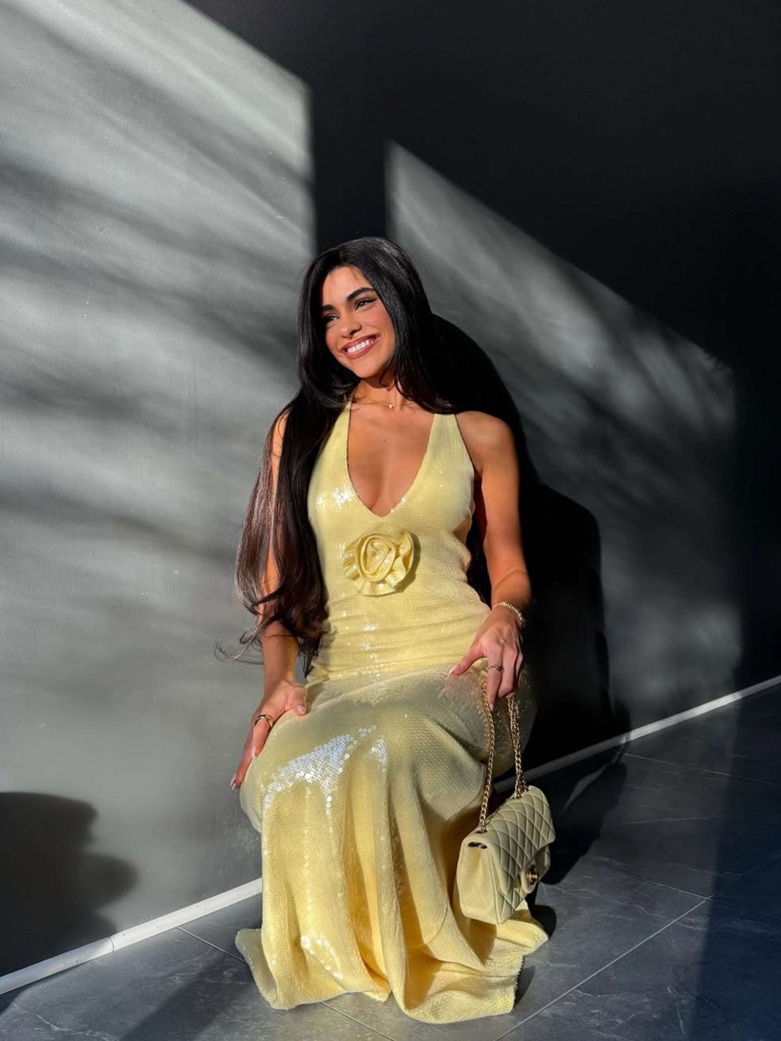 Cindy Sequin Maxi Dress