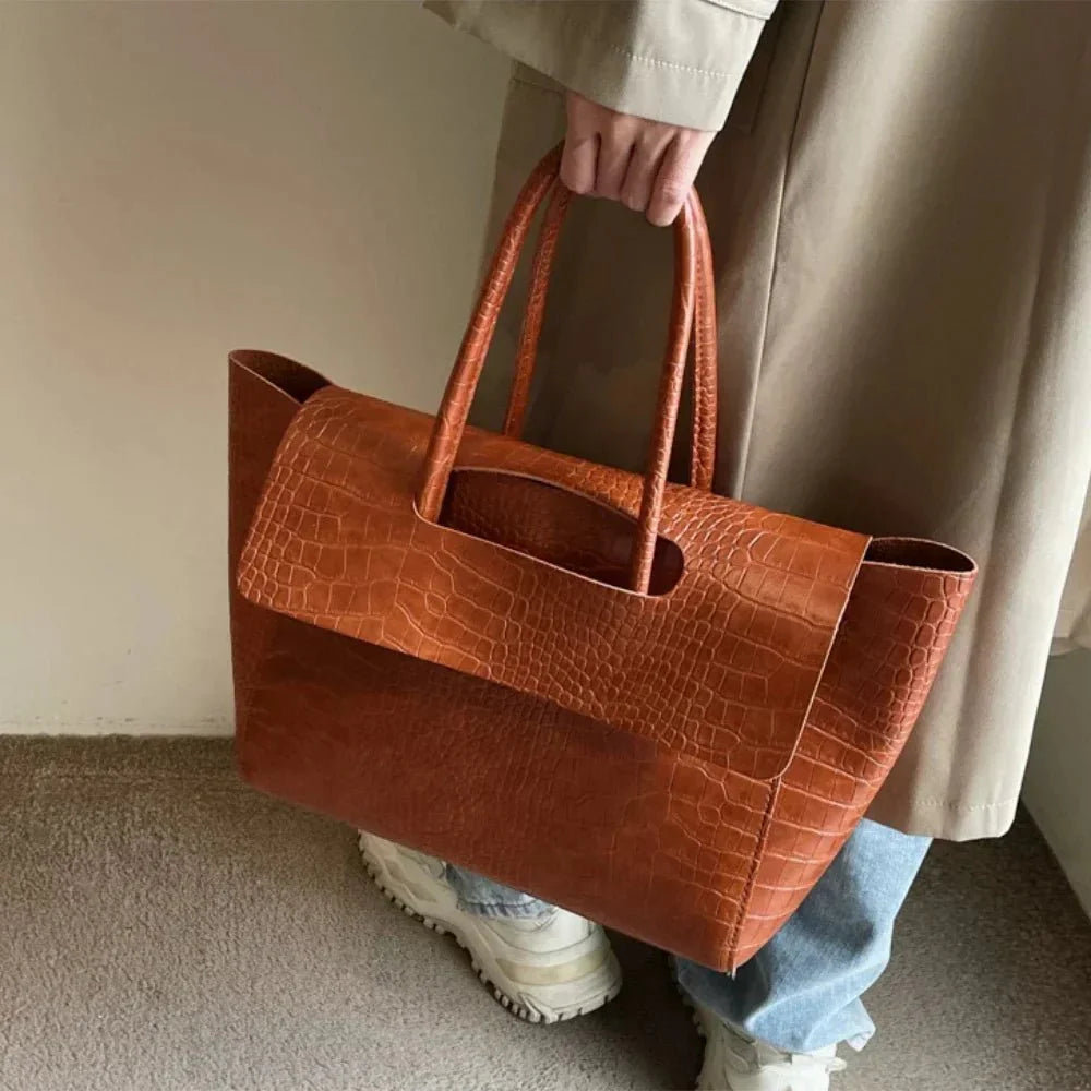 Claudia Handbag Crocodile Pattern