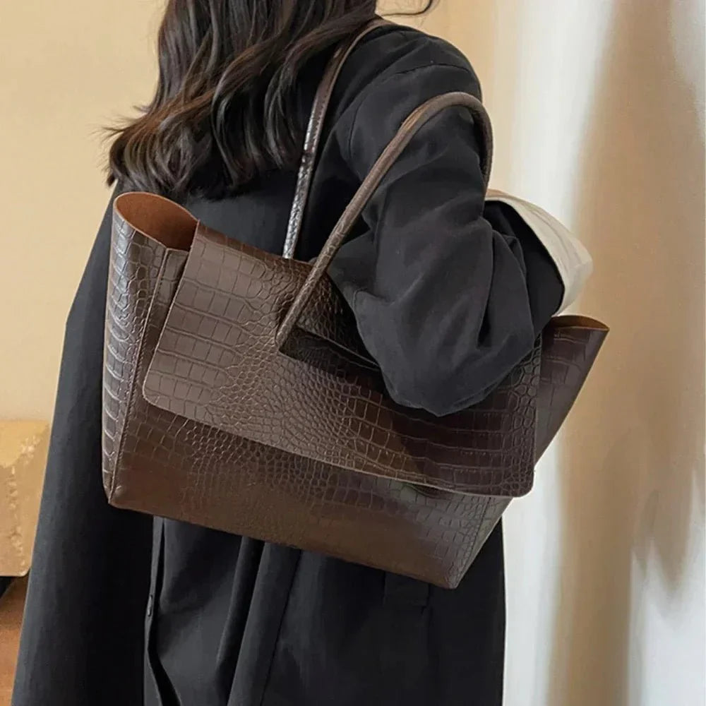 Claudia Handbag Crocodile Pattern