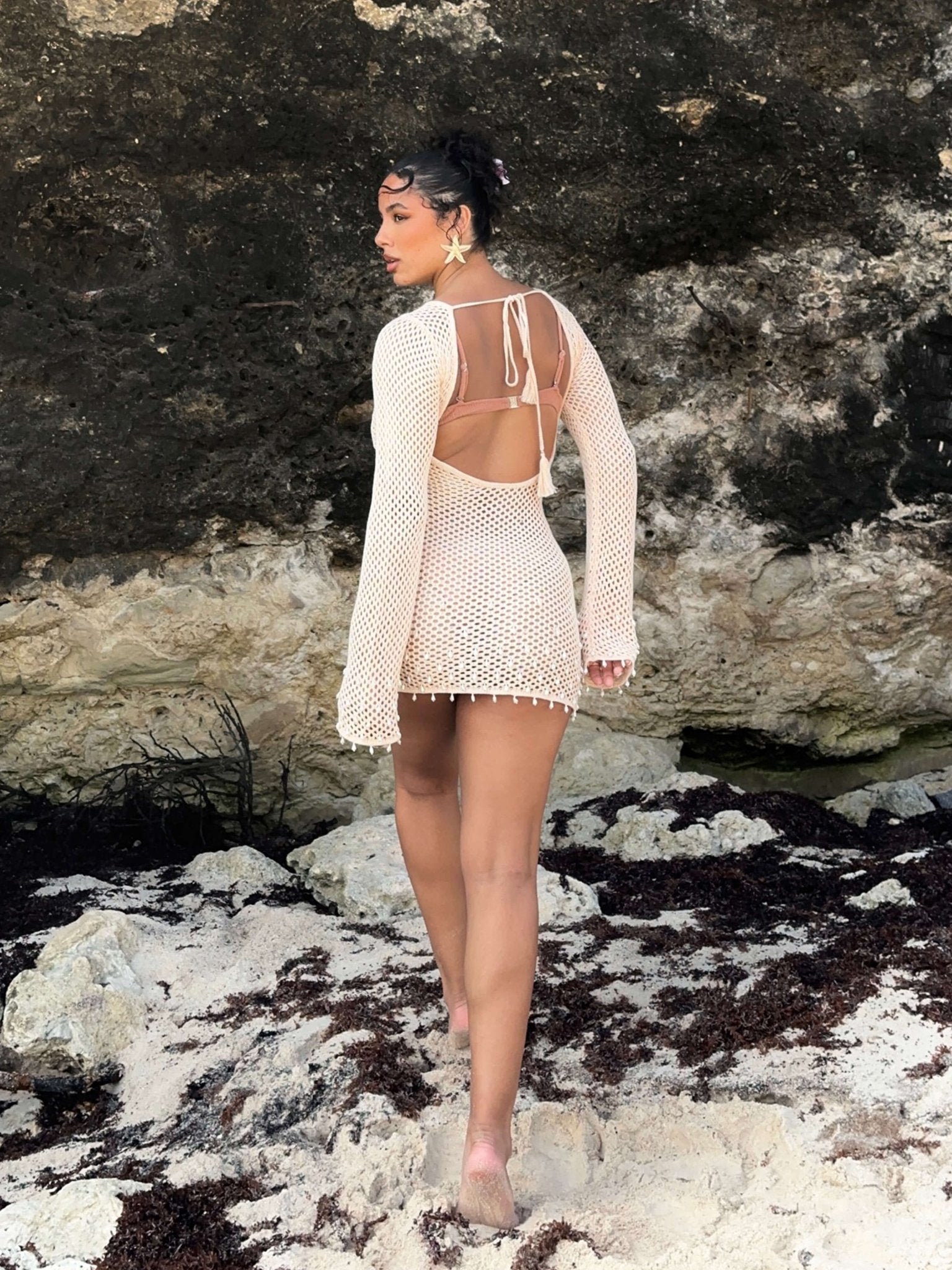 Darlene Mini Pearl Dress