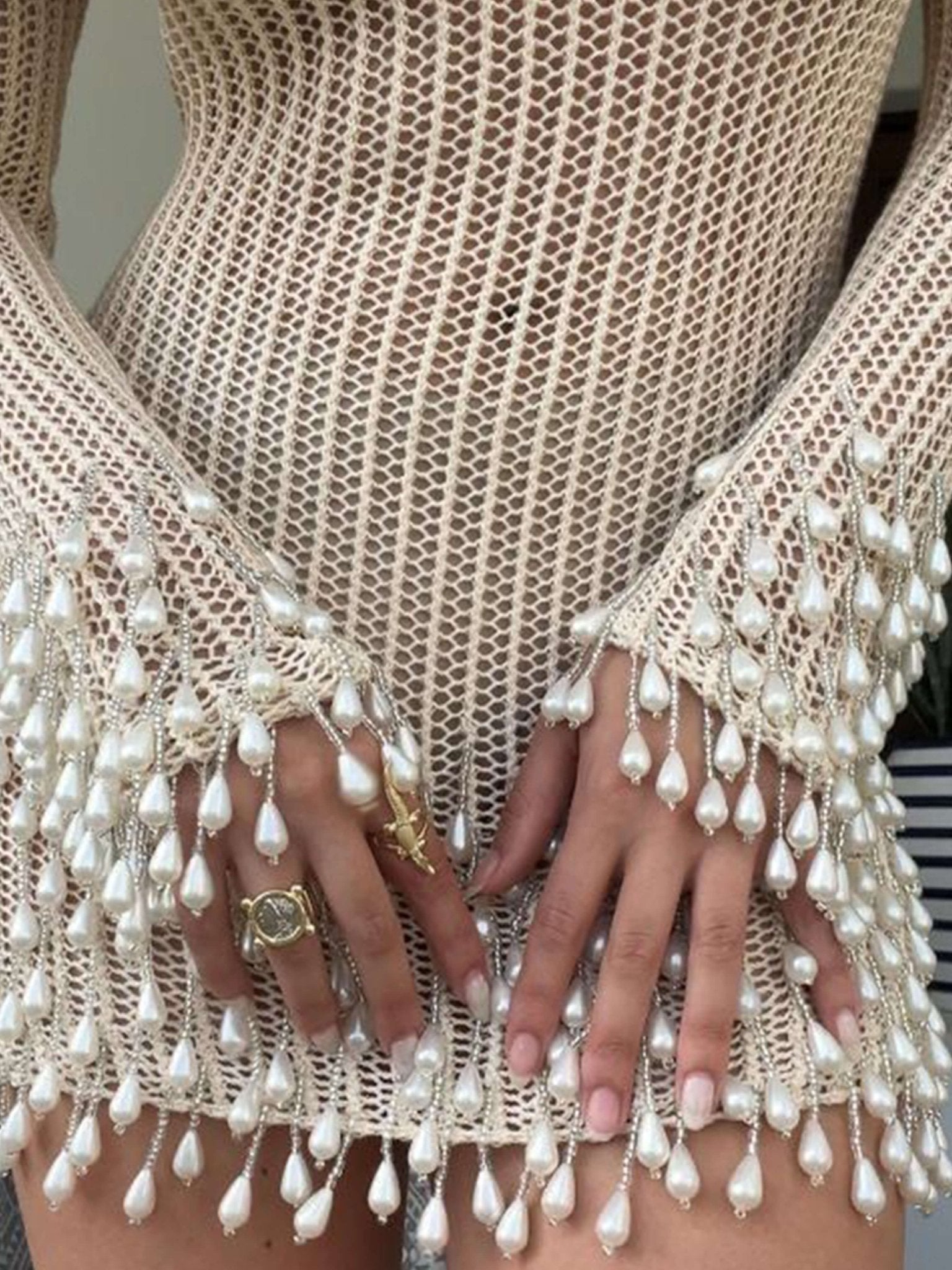 Darlene Mini Pearl Dress