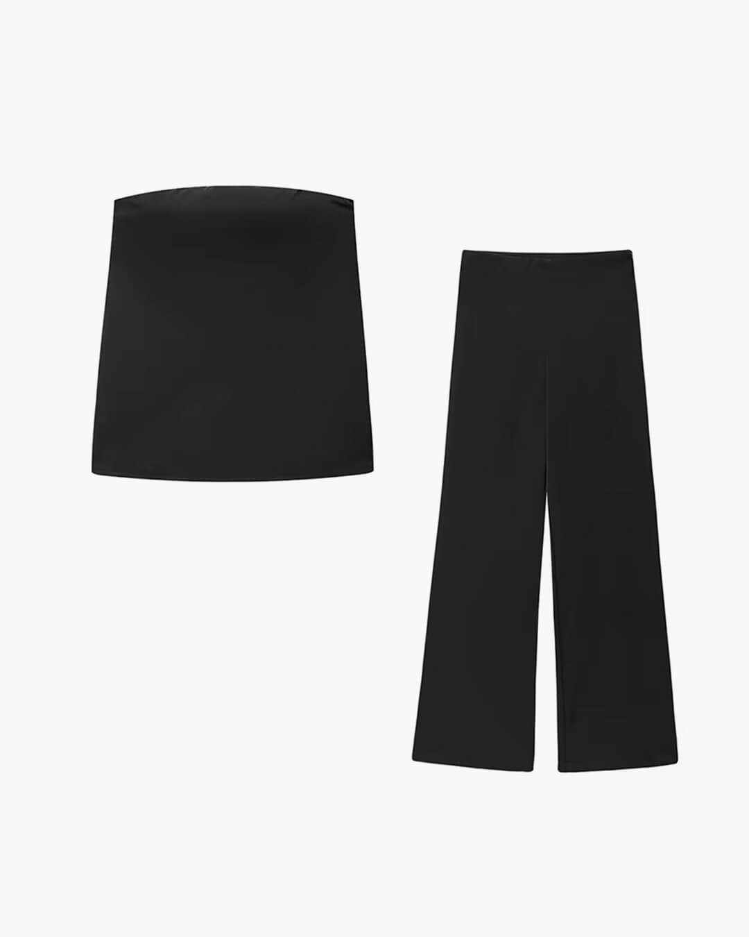 Fiona Satin Bandeau Set