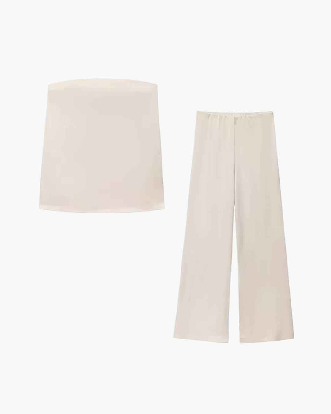 Fiona Satin Bandeau Set