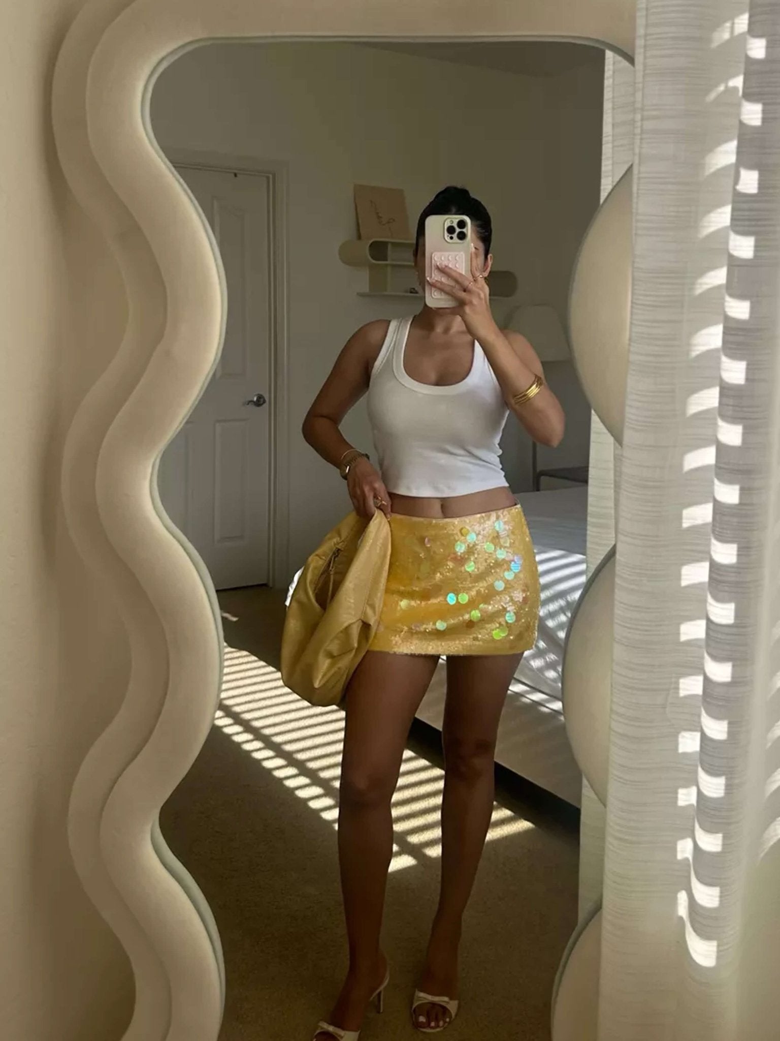 Ilayda Sequin Mini Skirt