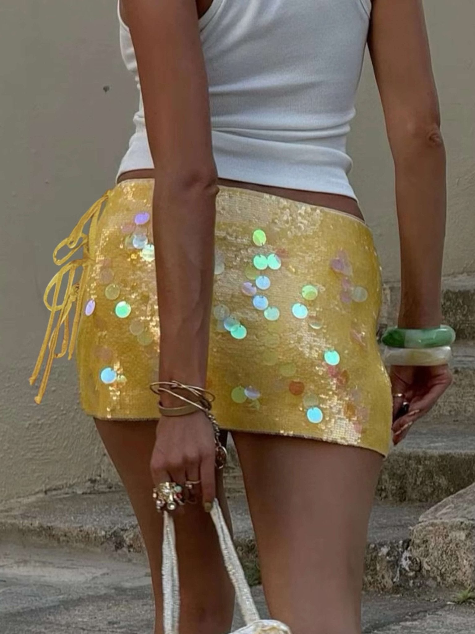 Ilayda Sequin Mini Skirt