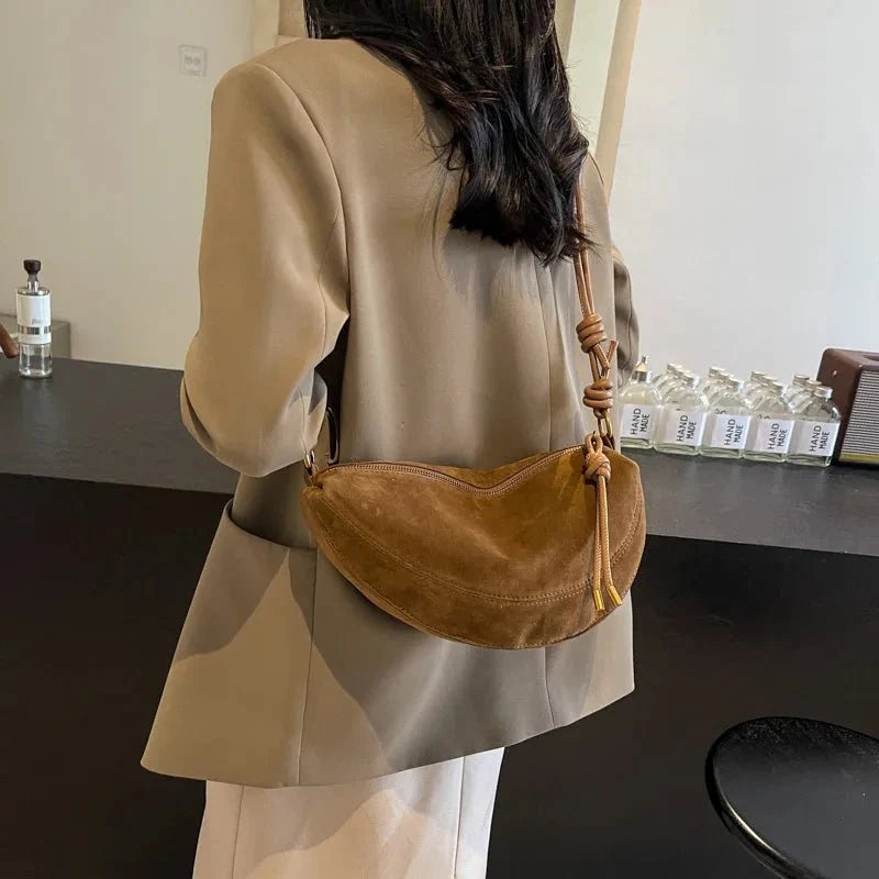 Mary Suede Shoulder Bag