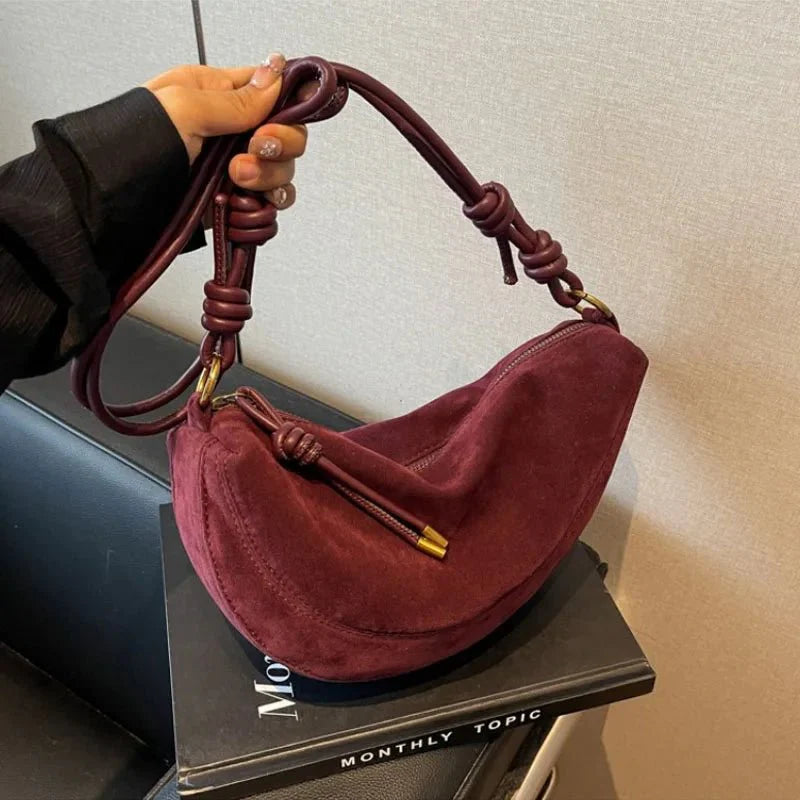 Mary Suede Shoulder Bag