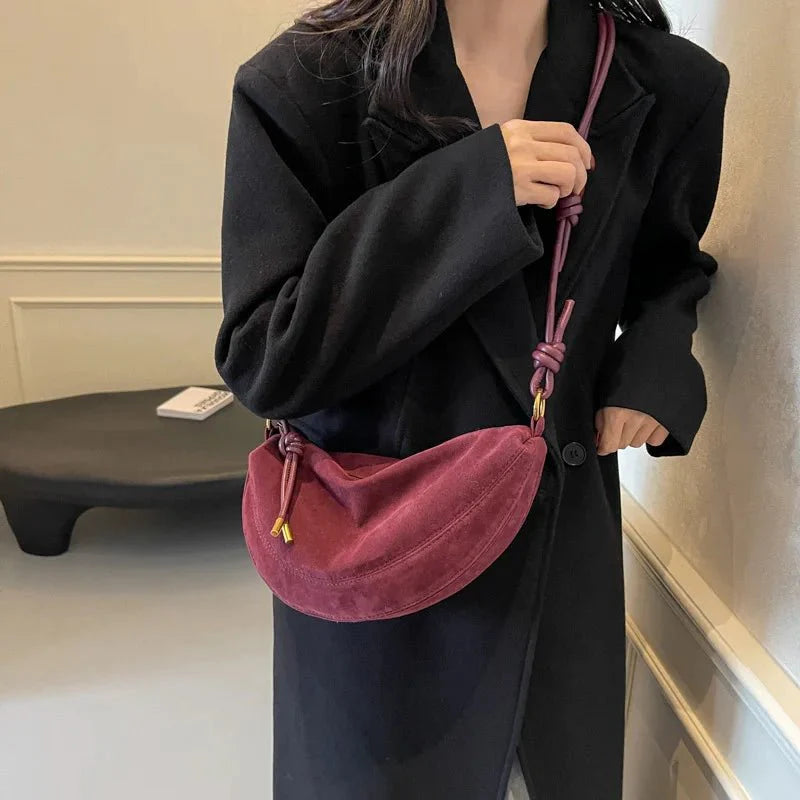 Mary Suede Shoulder Bag