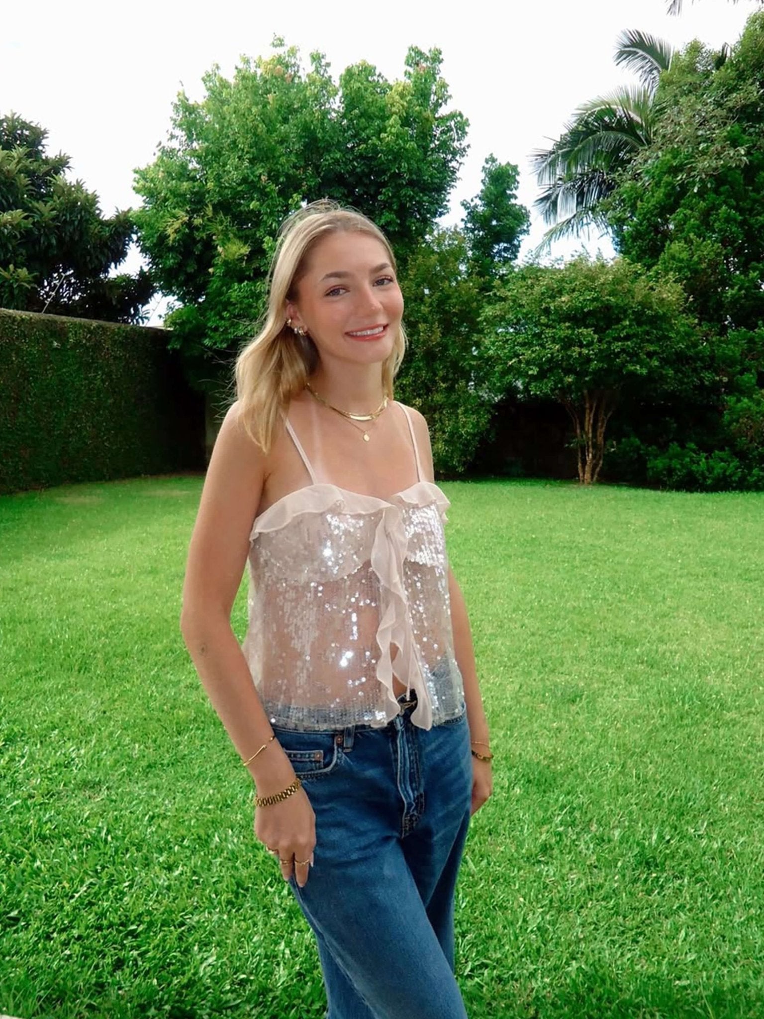 Melody Sequin Top