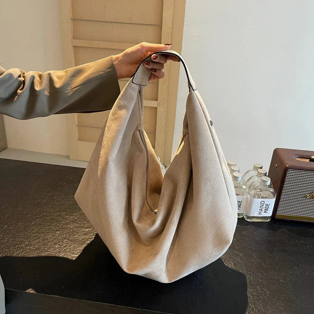 Odette Suede Hobo Handbag