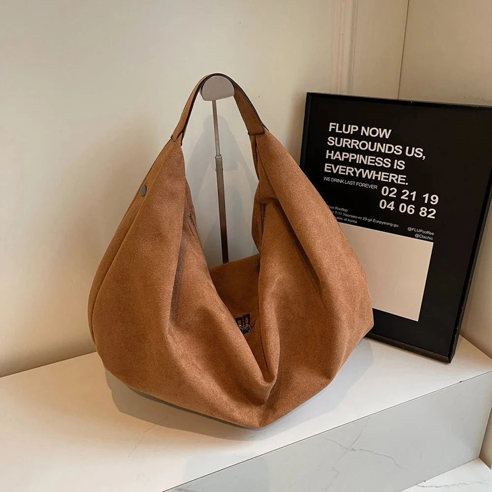 Odette Suede Hobo Handbag