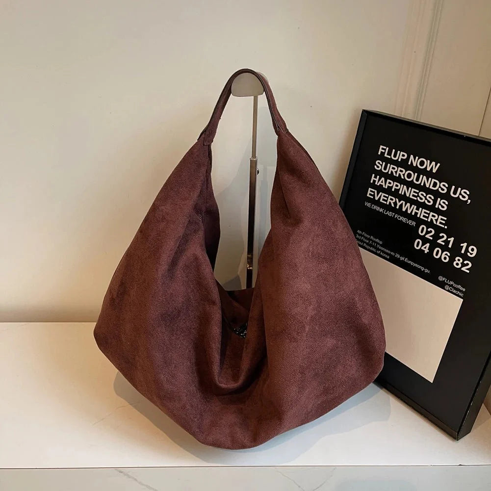 Odette Suede Hobo Handbag