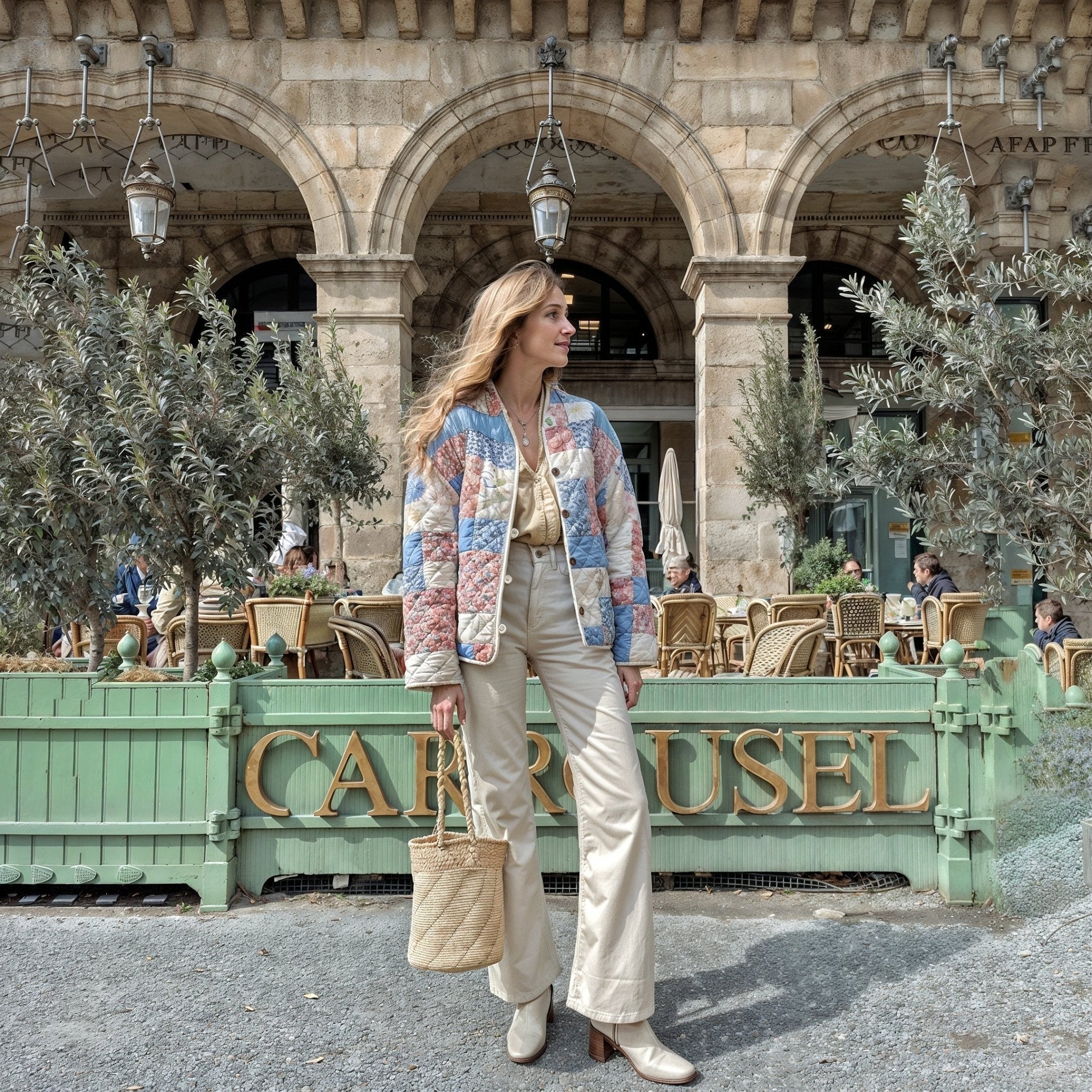 Sara Quilted Floral Jacket