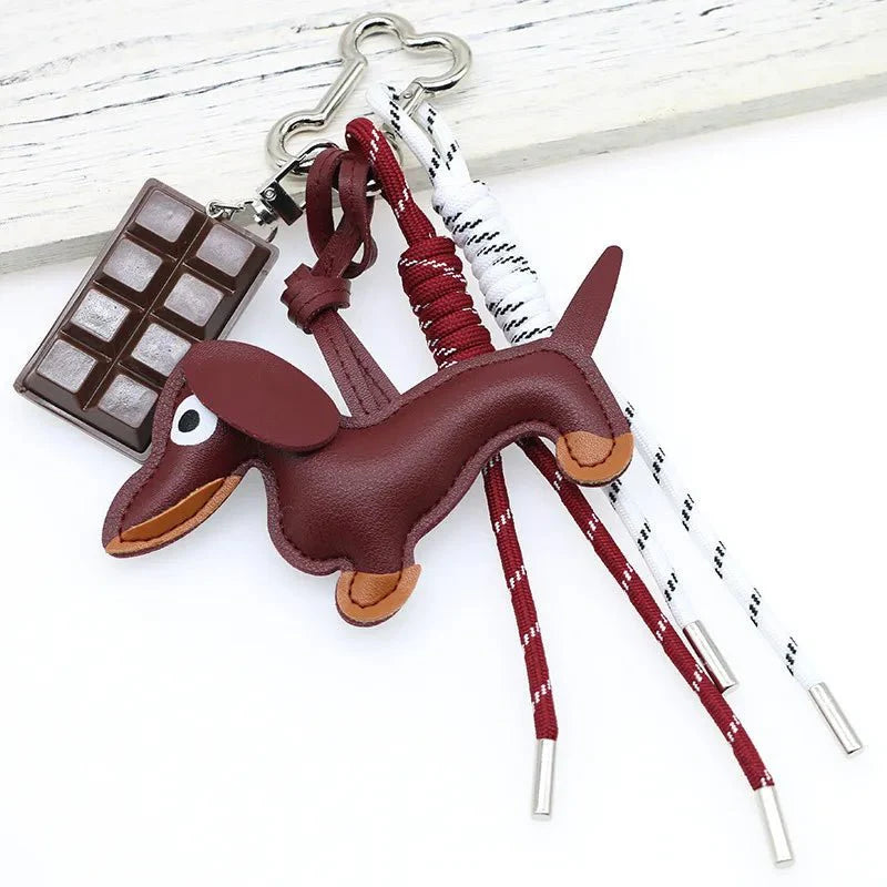 Sausage Dog Keychain Pendant