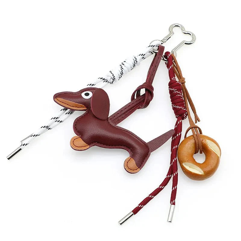 Sausage Dog Keychain Pendant