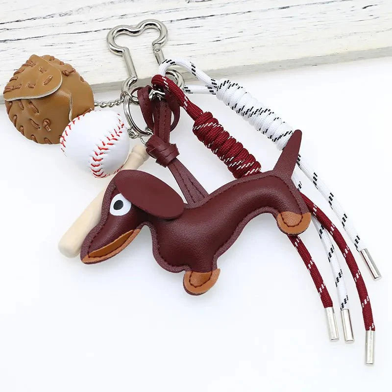 Sausage Dog Keychain Pendant
