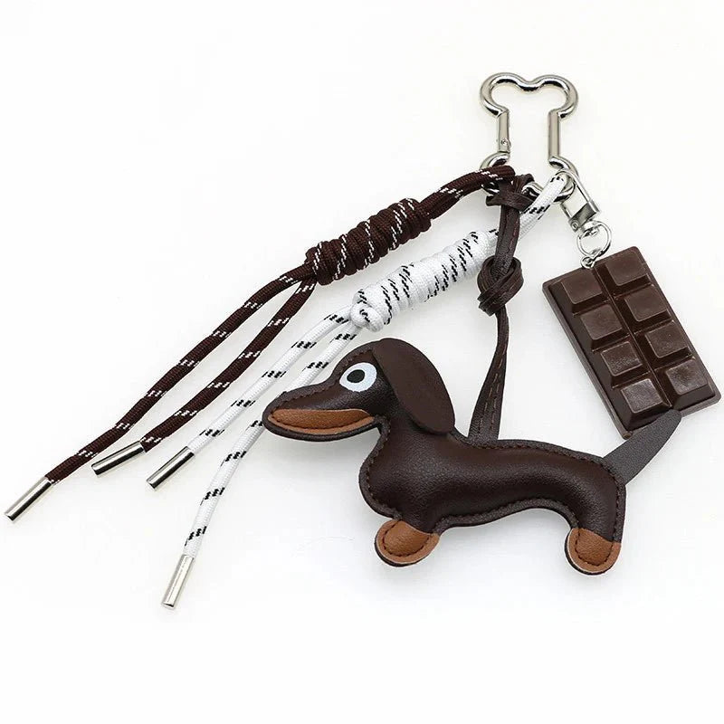 Sausage Dog Keychain Pendant