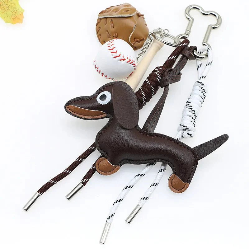 Sausage Dog Keychain Pendant