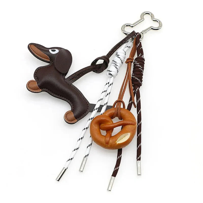 Sausage Dog Keychain Pendant