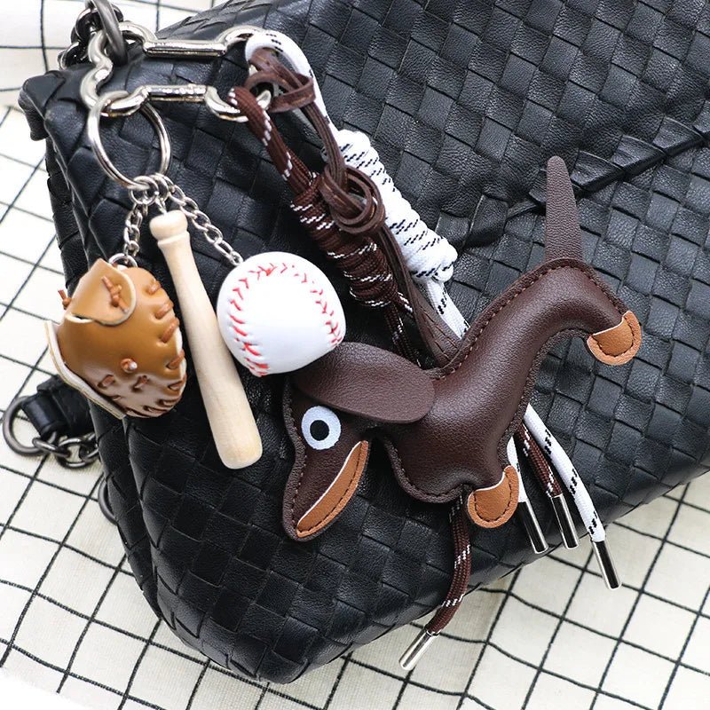 Sausage Dog Keychain Pendant
