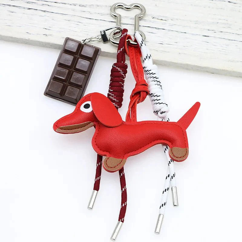 Sausage Dog Keychain Pendant