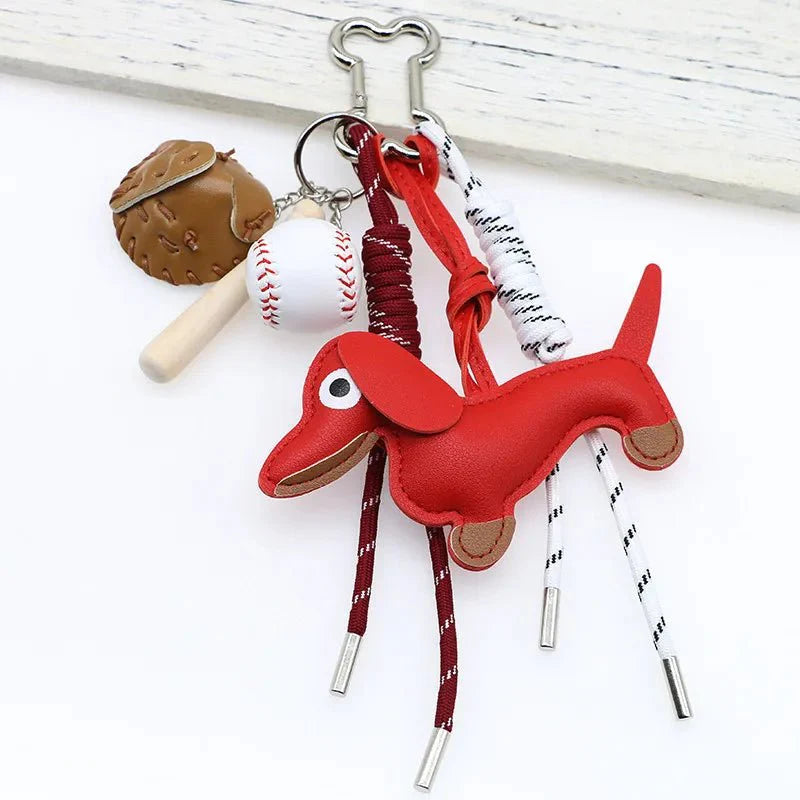 Sausage Dog Keychain Pendant