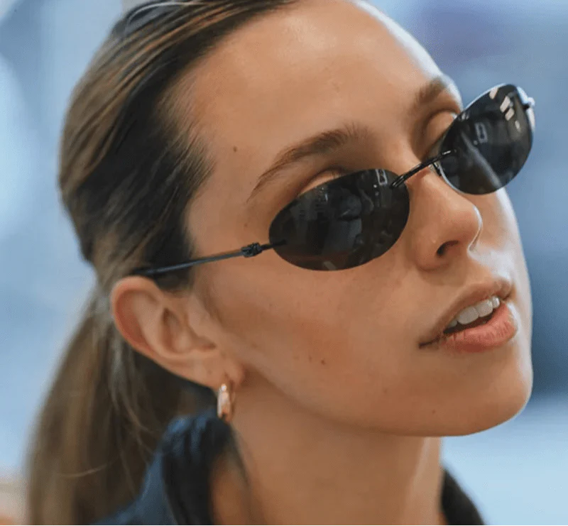 Scarlett Oval Retro Sunglasses