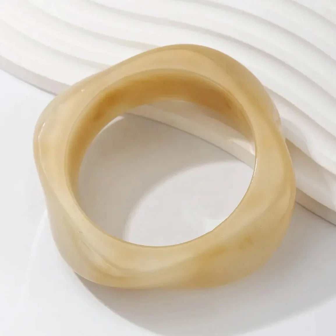 Geometric Acrylic Bangle Set