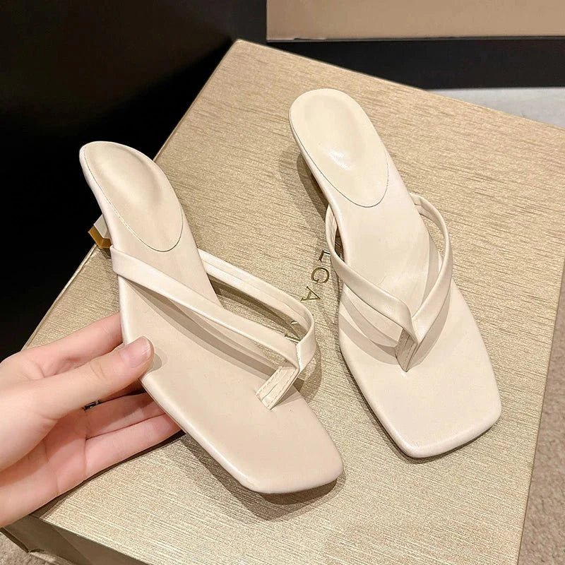 Talia Leather Kitten Heels