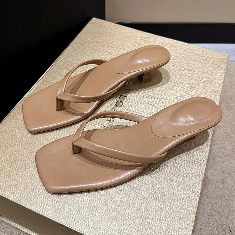Talia Leather Kitten Heels