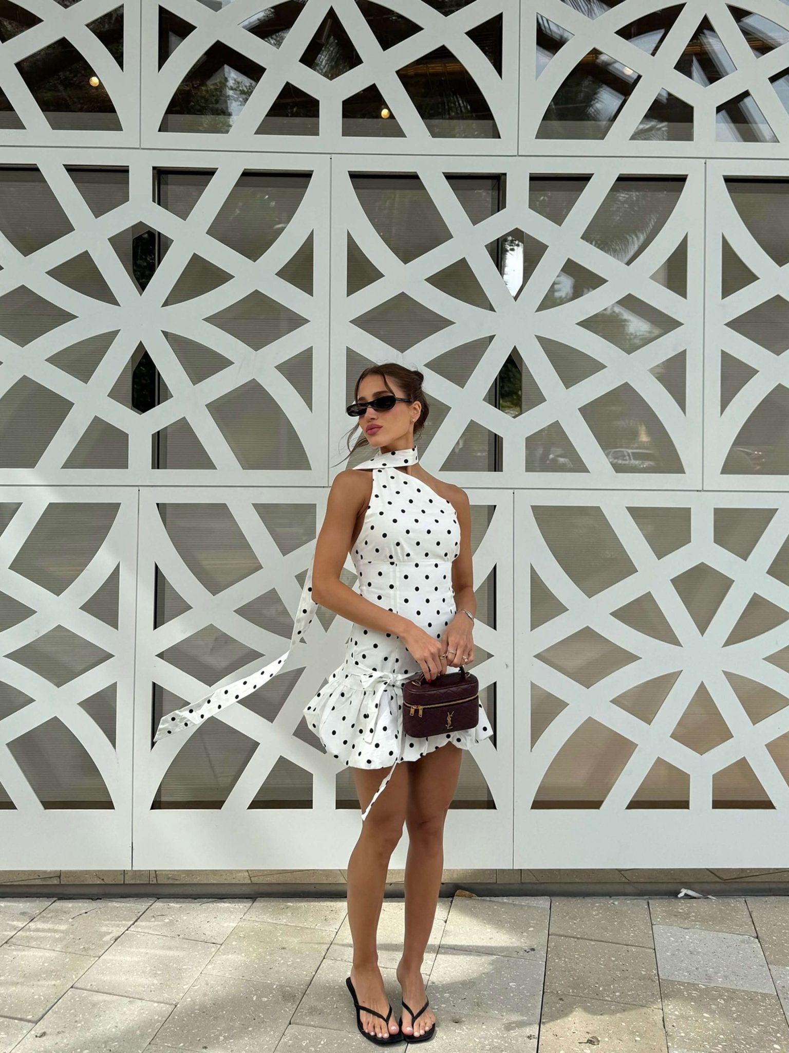 Tyra Polkadot Mini Dress