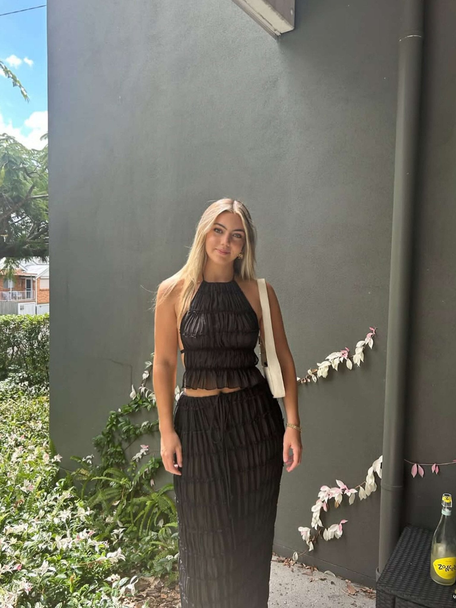 Valerie two-piece set with frill details