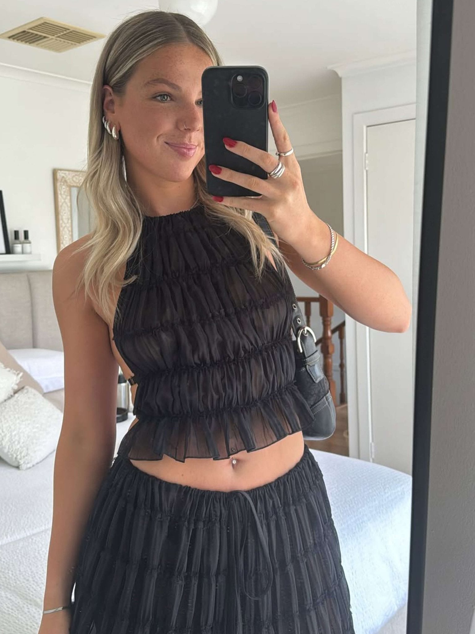 Valerie two-piece set with frill details
