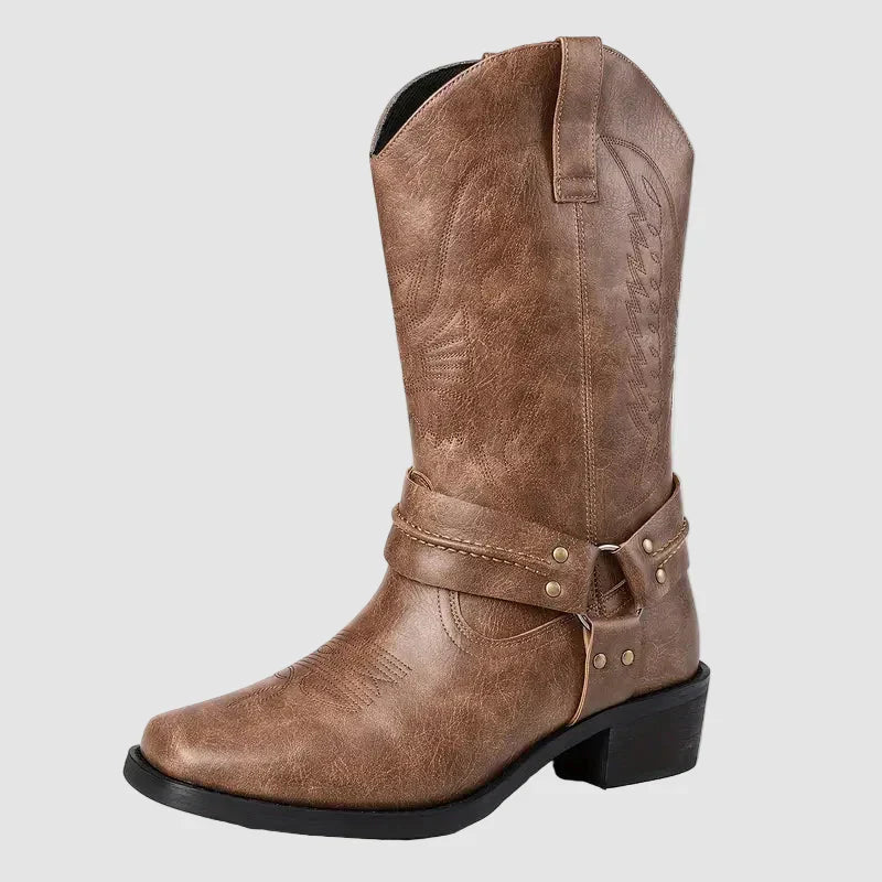 Men’s Leather Western Cowboy Boots