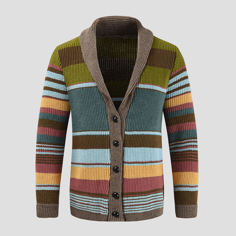 Colorblock Knitted Cardigan