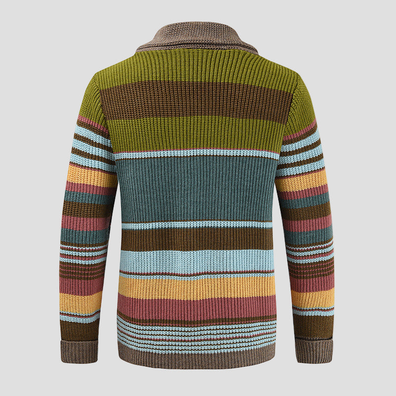 Colorblock Knitted Cardigan