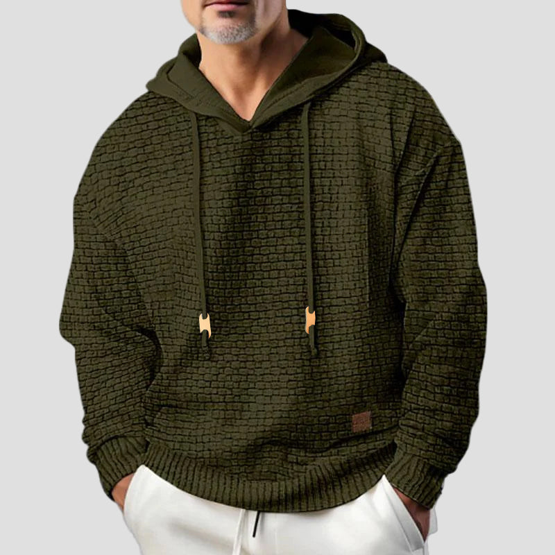 Men’s Solid Long-Sleeve Sweatshirt