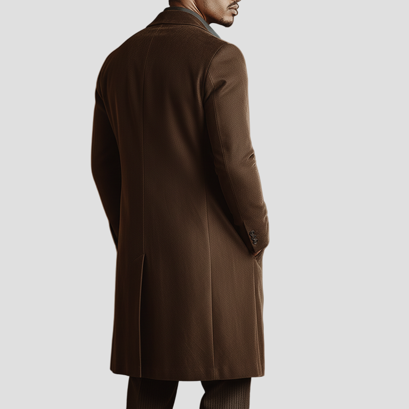 Vintage Mid-Length Suede Coat