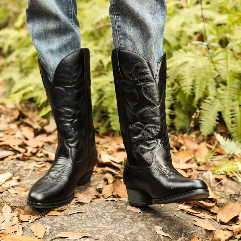 Men’s Leather Western Cowboy Boots