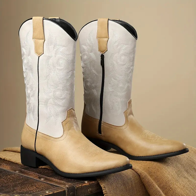 Men’s Leather Western Cowboy Boots