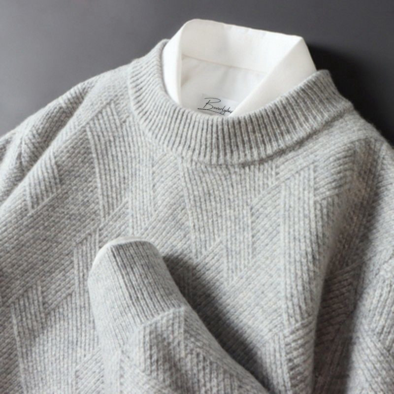 Elegant Men’s Cashmere Sweater in Multiple Colours