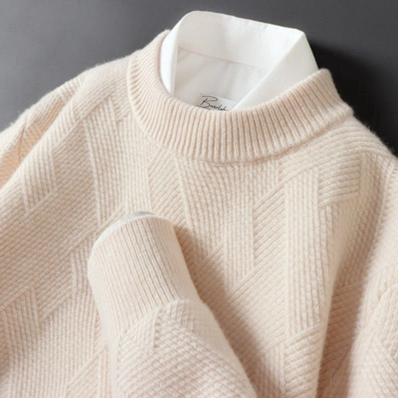 Elegant Men’s Cashmere Sweater in Multiple Colours