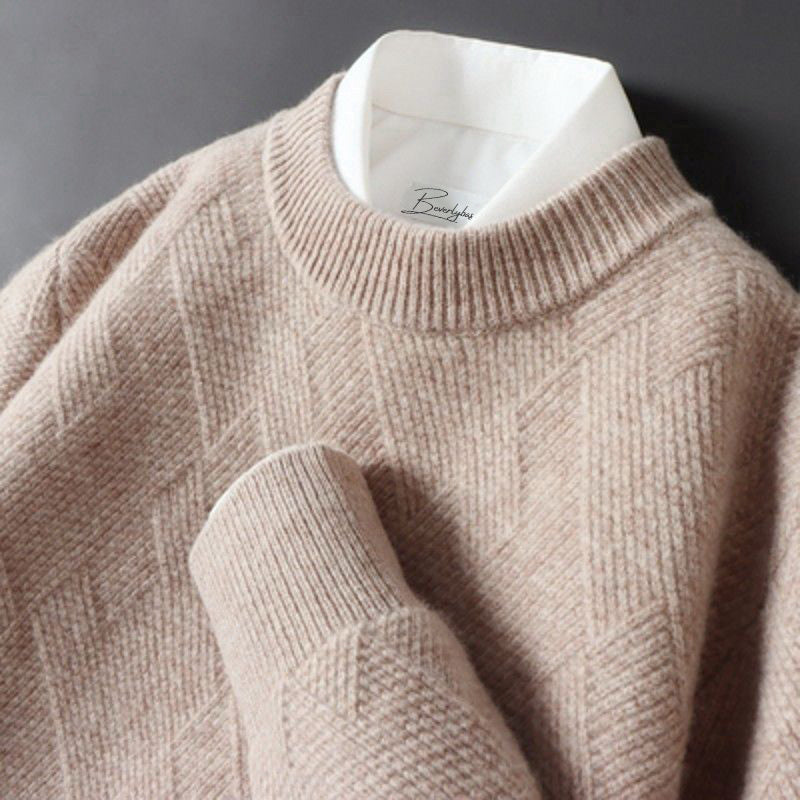 Elegant Men’s Cashmere Sweater in Multiple Colours