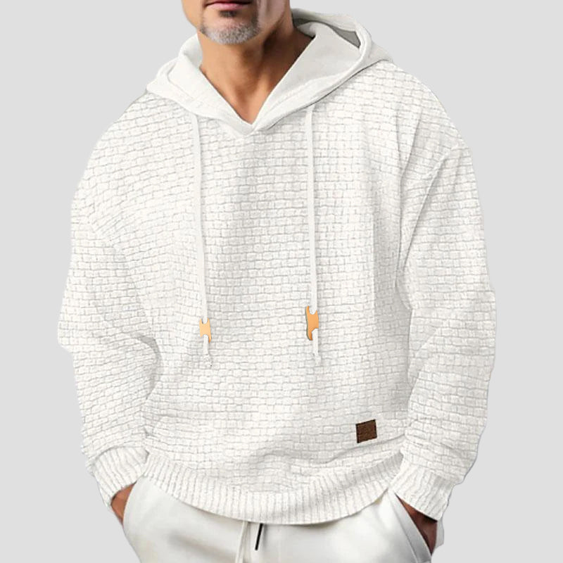 Men’s Solid Long-Sleeve Sweatshirt