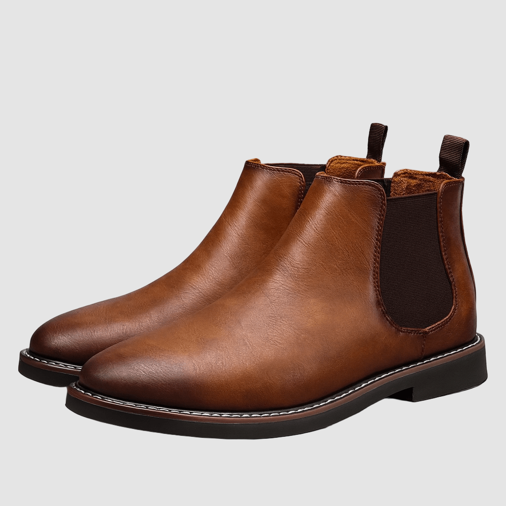 Men’s Waterproof Leather Chelsea Boots