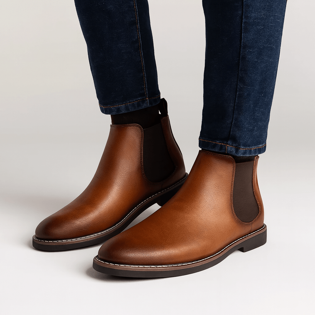 Men’s Waterproof Leather Chelsea Boots