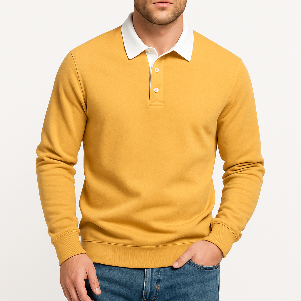Men’s Cotton Polo Sweater