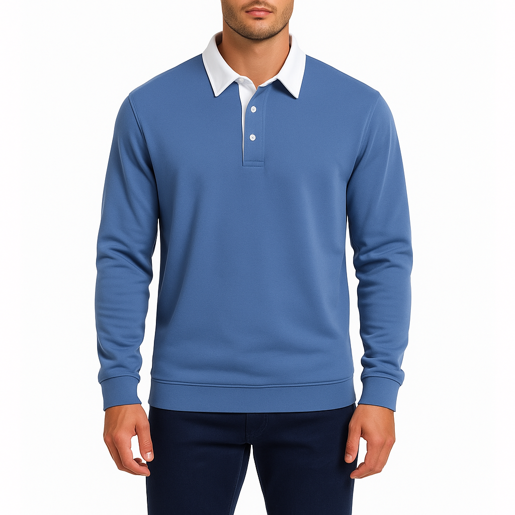 Men’s Cotton Polo Sweater