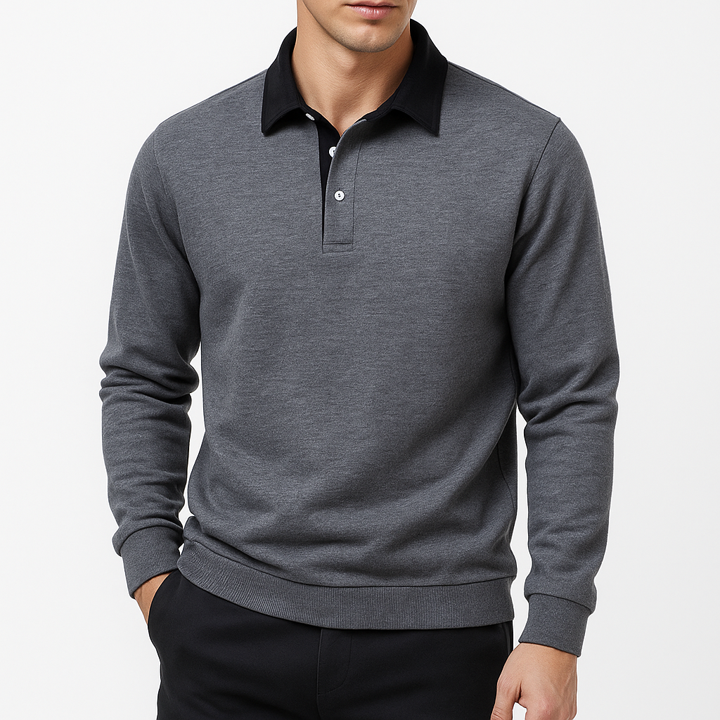 Men’s Cotton Polo Sweater