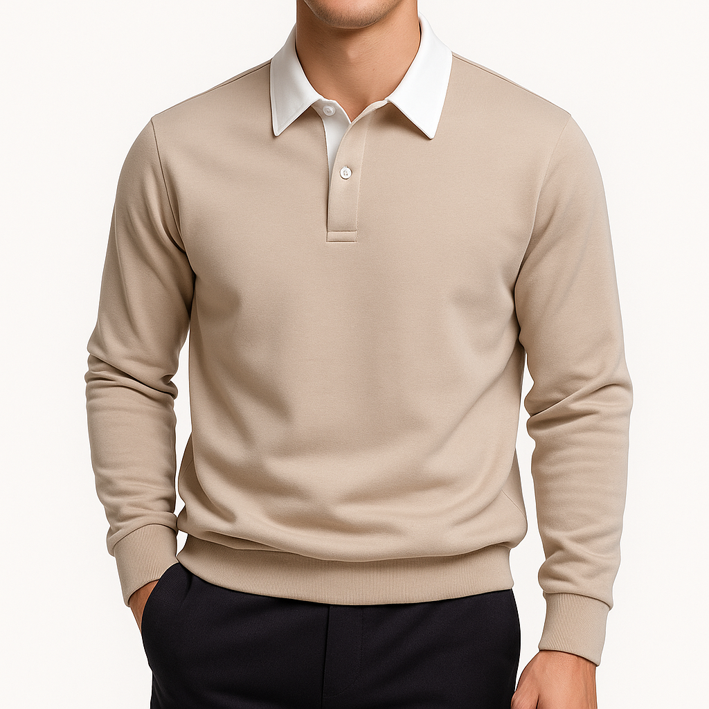 Men’s Cotton Polo Sweater